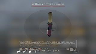 URSUS KNIFE DOPPLER PHASE 2 MINIMAL WEAR UNBOXING! (PRISMA CASE)