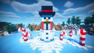 Minecraft Christmas Tutorial | Minecraft Snowman
