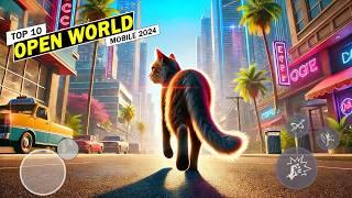 TOP 10 Mejores Juegos MUNDO ABIERTO Para Android & iOS 2024 (OPEN WORLD)