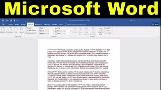 How To Change Line Spacing-Microsoft Word Tutorial