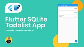 14 Show Date Picker using InkWell Widget - Flutter Sqflite TodoList App Tutorial