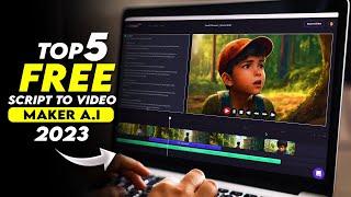 Top 5 Free AI Script To Video Makers | Convert Text to Video using AI