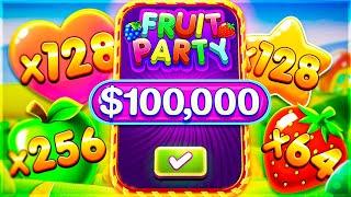 Casino Slot - TOP Fruit Party Mega wins of the week  OMG!