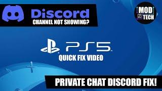 PS5 Discord Chat Not Showing PRIVATE Channel FIX + (HOW TO LINK DISCORD ON PLAYSTATION 5)