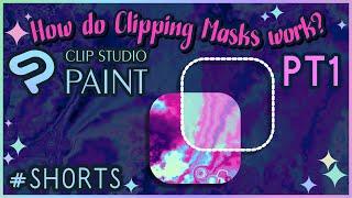 How do Clipping Masks Work in Clip Studio Paint  Part 1 #shorts