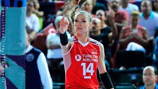 Do not  angry  the Captain of the Turkish Volleyball Team - Eda Erdem Dündar | World Cup 2022