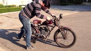 Whizzer 138cc beltdrive from 1950 in first paint.  Test ride bike 55