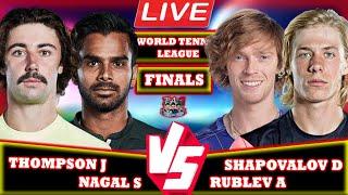 LIVE: Rublev A / Shapovalov D vs Thompson J / Nagal S • World Tennis League Finals #WorldTennisLea