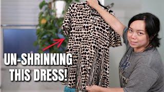 How to UnShrink a Dress - @itsJudysLife