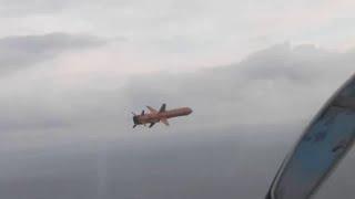 Видео полета украинской крылатой ракеты с борта самолета