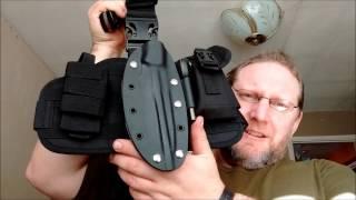 Jackal Survival Knife with drop leg harness