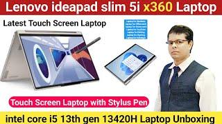 Lenovo ideapad slim 5i x360 Touch Screen Laptop Unboxing | core i5 13th gen 13420H