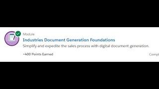 Industries Document Generation Foundations Trailhead answers #61 #28_02_2023