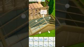 How to put a glass roof on a basement #thesims4 #simsspeedbuild #viral #shorts