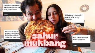 MUKBANG SAHUR | Sevgiliye Sarılmak Orucu Bozar mı ? (SORU-CEVAP)