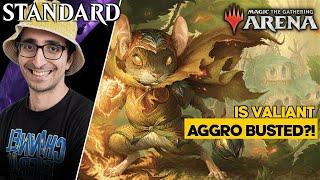 Is Valiant Aggro BUSTED?! | BLB Boros Mice | Bloomburrow Early Access | Standard | MTG Arena
