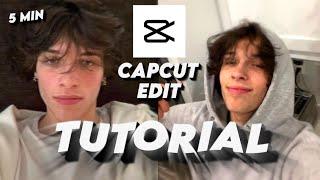 5 min capcut edit tutorial for beginners *importing, graphs, transitions etc*