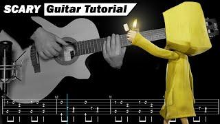 Six's Theme Part II (Little Nightmares OST) — Scary Guitar Tutorial + TABS +