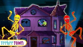 Amazing Haunted House + Spooky Scary Skeletons Songs By Teehee Town