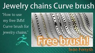 A free Jewelry chains brush for ZBrush 2020 with 12 different chains!