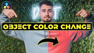 HOW TO Change Color of any Object | Davinci Resolve 18 Tutorial