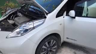 Переделка с японской праворульной на леворульную Nissan leaf Грузия