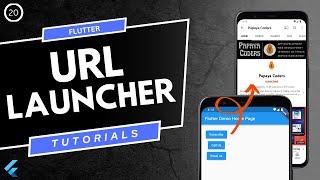 Url Launcher in flutter | how to use flutter packages | how to open link in browser in flutter