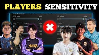 ALL BEST PUBG PLAYERS SENSITIVITY   @JONATHANGAMINGYT @ZGODGAMING @JDEPARABOY @HOWBRAND