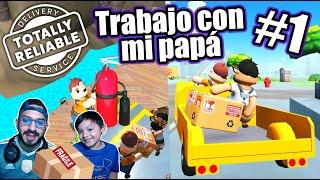 Trabajo con mi Papá | Repartidores Locos Capitulo 1 | Juegos Karim Juega