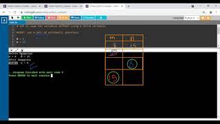 WAP - Program to swap two variables WITHOUT using a third variable in Python