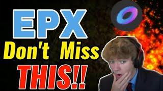 Ellipsis Don't Miss Profit || EPX Coin Price Prediction || EPX News Today || Crypto Market