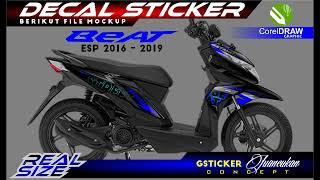 STRIPING | DECAL STICKER BEAT ESP | CorelDRAW Tutorial # 2