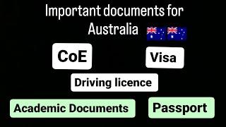 Important documents carry to Australia || shrey patel