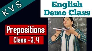 KVS English demo class for classes 3 and 4