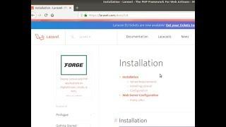 How to install laravel 5.8 in Ubuntu 18.04