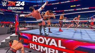 2024 Royal Rumble WWE This is how It should Start and end || WWE 2K24 Countdown #wwe2k24