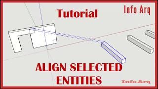 Align selected entities -1001bit plugin SketchUp