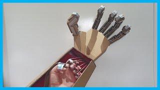 How to Make a Mechanical Arm at Home out of Cardboard (DIY)