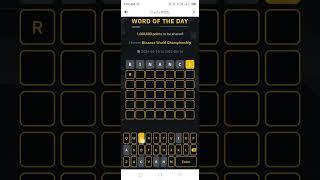 Binance Word of the day today |Binance Crypto theme world championship wotd answer WODL 11 JUNE 2024