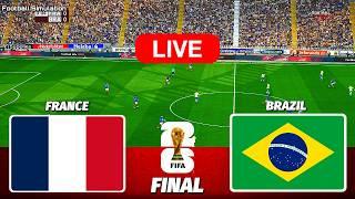 FRANCE vs BRAZIL - FIFA World Cup 2026 FINAL || Live Football Match | PES 21