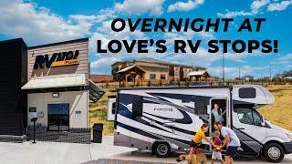 RV Camping at a Truck Stop!