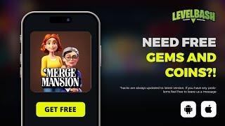 Merge Mansion Guifr - How to Get Free Gems and Coins (Instant Boost)