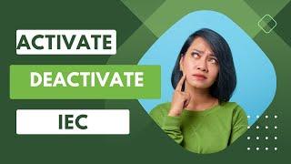 How to Activate IEC code after Deactivated - IEC Renewal Online