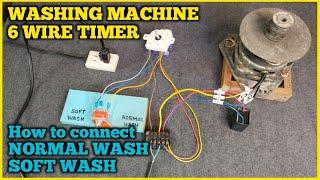 HOW TO WIRING 6 WIRE TIMER |WASHING MACHINE|