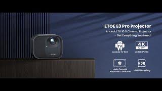 ETOE 1080P Smart Video Projector