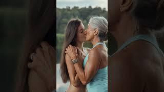 Older And Younger Lesbian Kissing