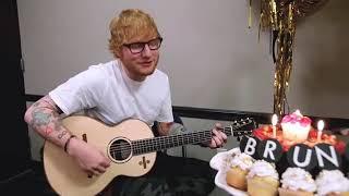 Ed Sheeran Sings Bruno Mars "Happy Birthday"