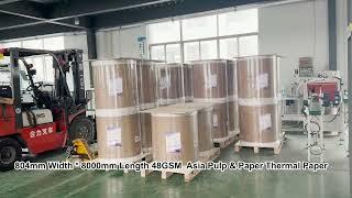 Asia Pulp & Paper Group Made 48 gsm 804mm Thermal Paper Jumbo Roll