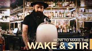 The Garnish Guy visits with his smoky, rye and fernet "Wake & Stir"