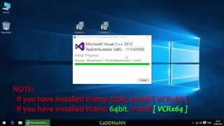 Fix MSVCR110.DLL, VCRUNTIME140.DLL [WAMP SERVER]